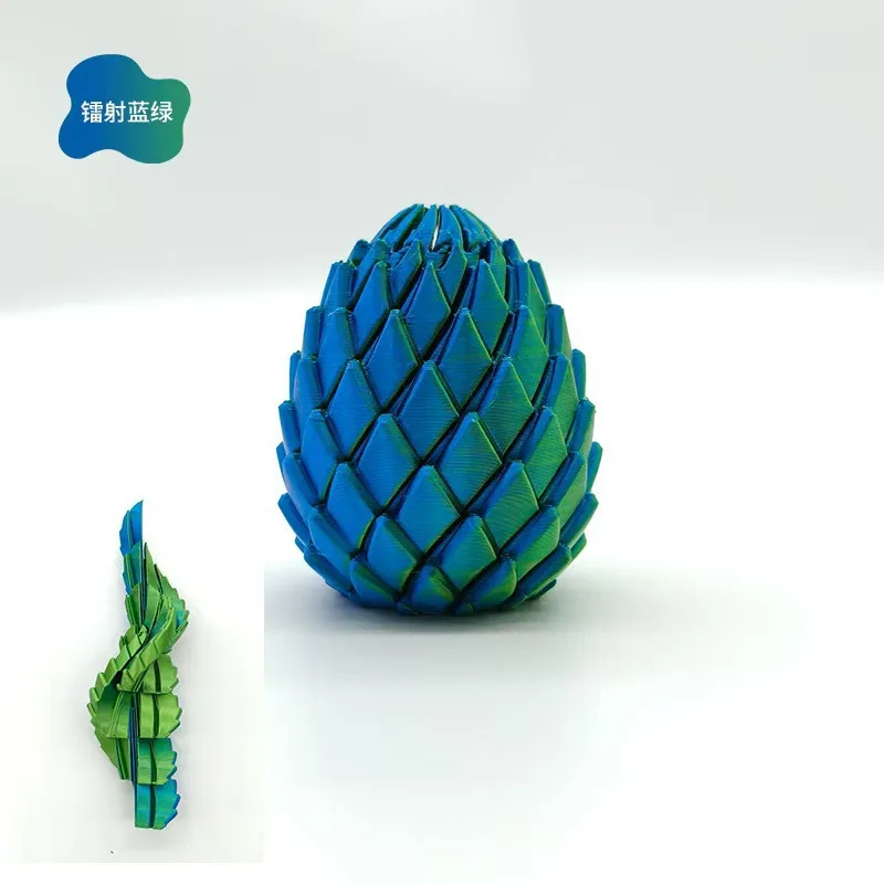 3D-Druck Drachenei Stressabbau-Modell, Verformbares Dreh-Ei, Kreatives Stressabbau-Gadget Schreibtisch-Ornament / Geschenk-Spielzeug-Deko – Detail 13