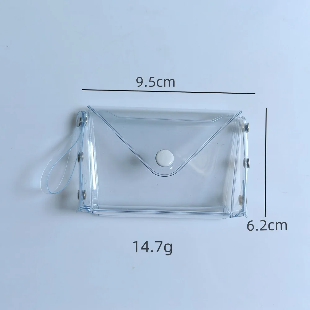 Simple Transparent Coin Purse Waterproof Pvc Mini Wallet Coin Pocket Bag Women Girls Multipurpose Storage Bag Cosmetic Bag