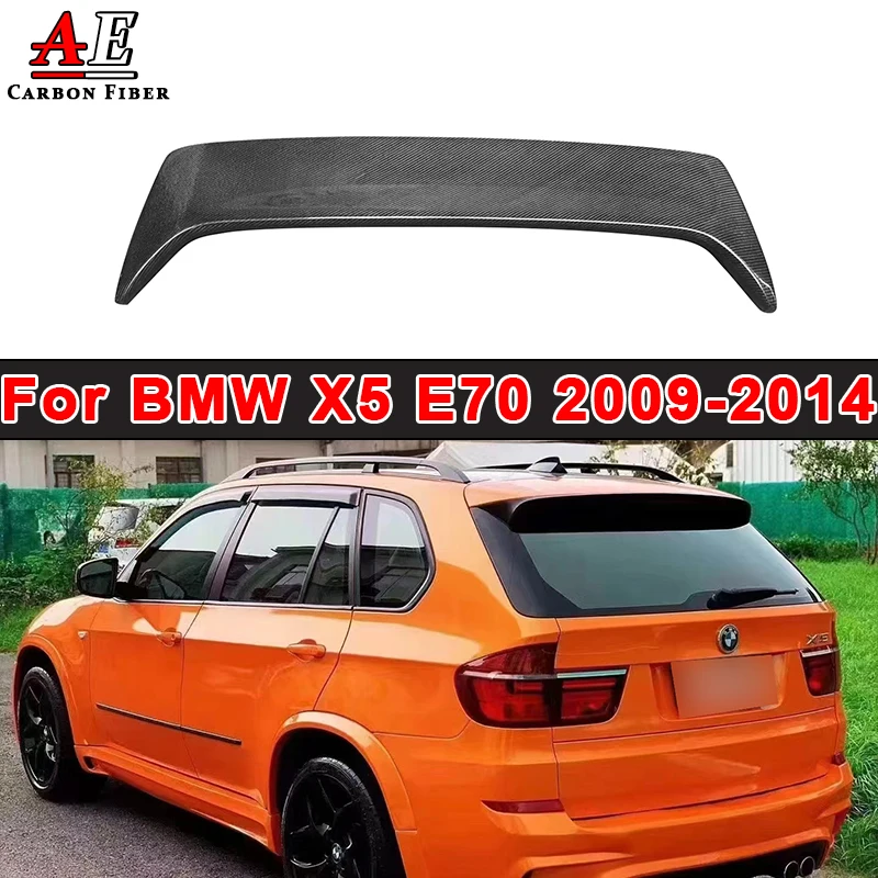 

Для BMW X5 E70 задний спойлер из углеродного волокна, разделитель губ, задняя крышка багажника, хвостовое крыло, автозапчасти, комплект кузова