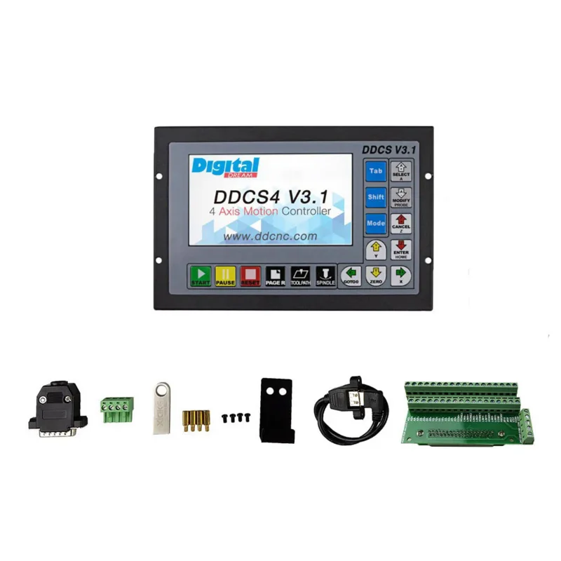 The New Cnc Kit DDCSV3.1 independent motion offline supports 3 /4 axis USB controller interface