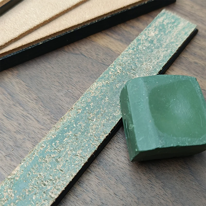 Leather Sharpening Strop Plate Set Knife Polishing Sharpener Compound Whetstone Sharpening Tool for Blade Honing