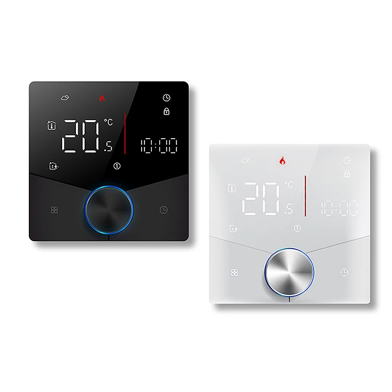 

Tuya Smart WiFi Knob Thermostat LCD Display Mobile Phone APP Control Touch Screen for Heating Wate Temperature Remote Contr