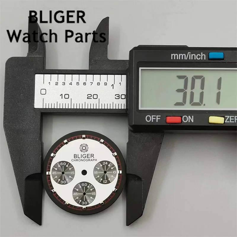 Часы BLIGER VK63 с кварцевым механизмом, 30,1 мм, белый и черный циферблат, Сменные аксессуары