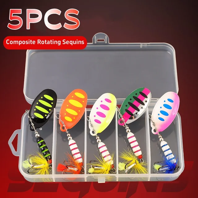 7.5G Spinner metalowa przynęta kolorowe cekiny przynęty wędkarskie realistyczny zestaw Crankbaits Bass pstrąg łosoś twarde metalowe przynęty Spinner zestaw