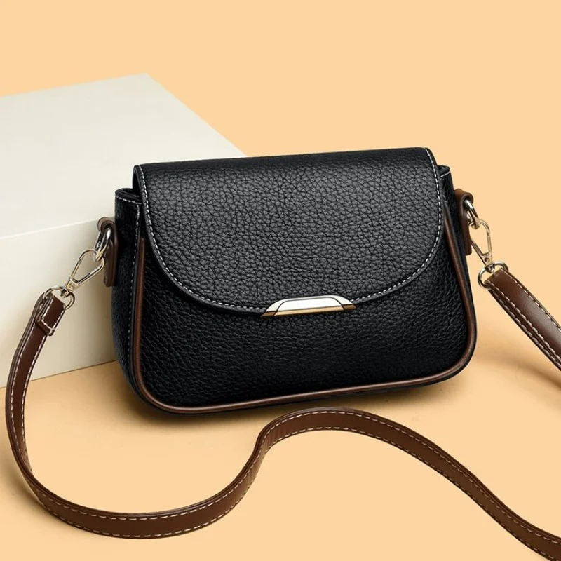 

2025 New High-end Luxury Brand Ladies Leather Shoulder Bag Famous Designer Simple Paris Vintage Fashionable Vibe​