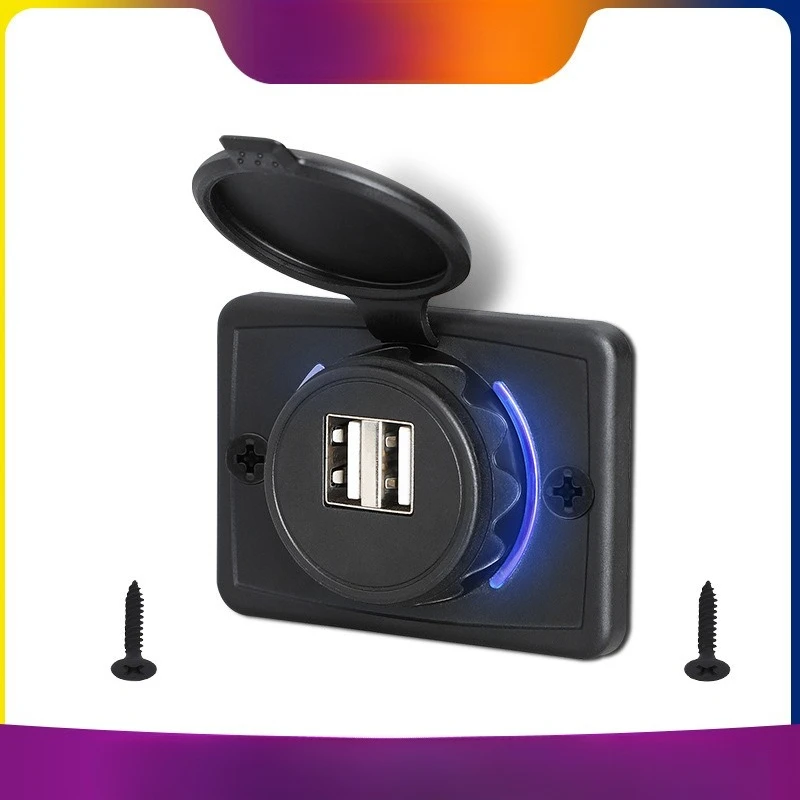 

Модифицированный двойной USB-интерфейс и установленный преобразователь зарядки мобильного телефона 12 В 24 В на 5 В 3,1 А