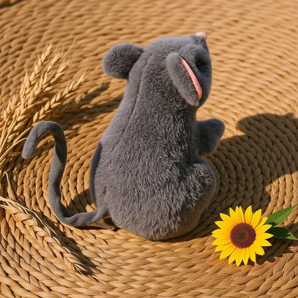 

Мягкая реалистичная игрушка-мышь: коллекционная фигурка для детей, подарок на Рождество, для комфортного сна, игрушка-мышь для сна