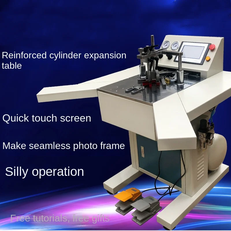 Picture Frame Four Cylinder Angle Nailing Machine Making Picture Frame Machine Angle Embroidery Mounting Picture Frame Machine