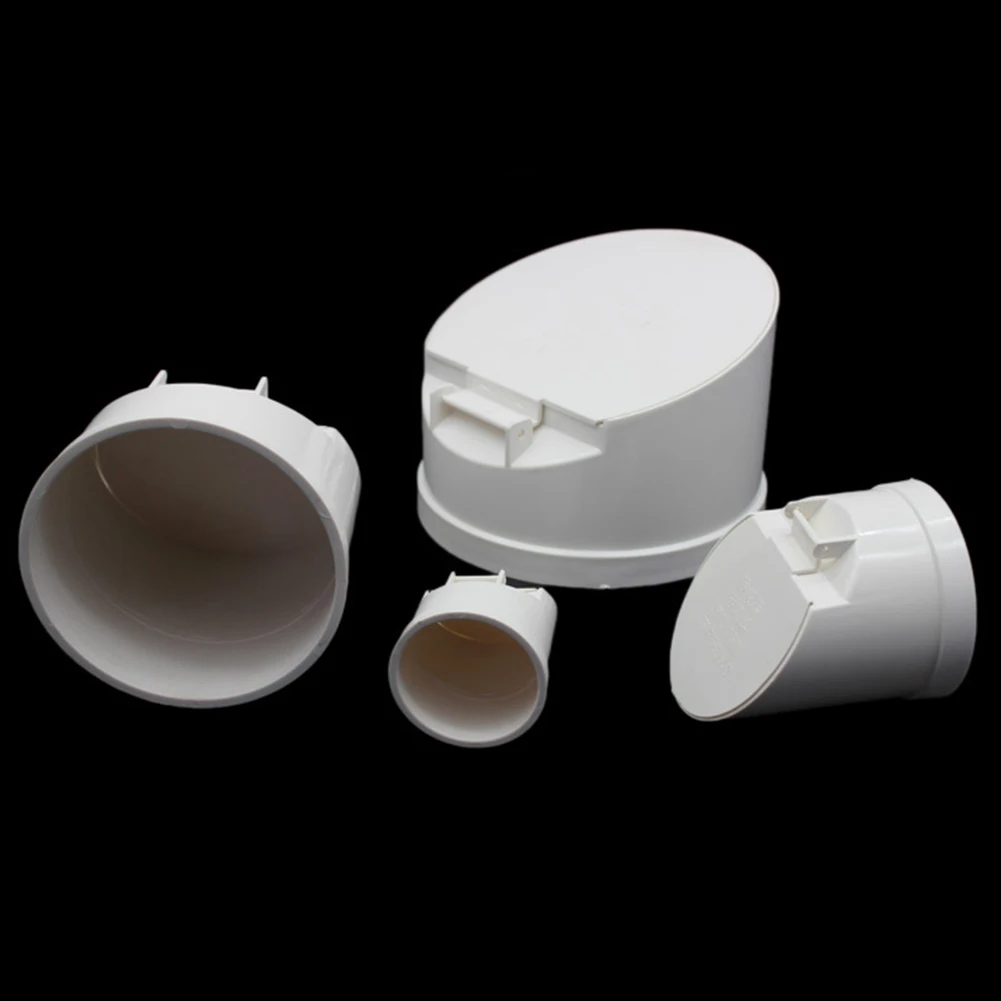 50-160 مللي متر بولي كلوريد الفينيل استنزاف الأنابيب تحقق صمام مع مكافحة غطاء الفئران لخزان الصرف الصحي الصرف الصحي الجاذبية الذاتية مغلقة مزيل العرق غطاء ﻿