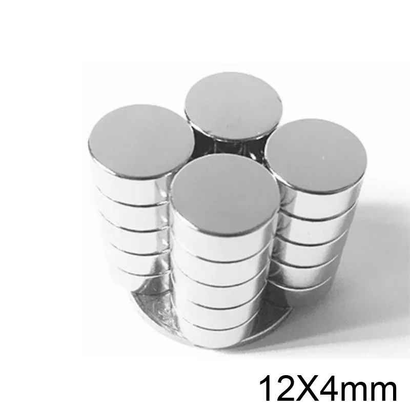 

100/150/200/300PCS 12x4 mmN35 Round Magnets Neodymium Magnet 12x4mm Permanent NdFeB Strong Powerful Magnetic 12*4 Circular 12