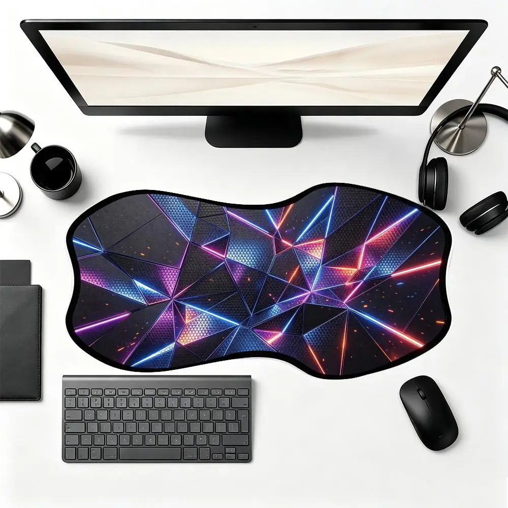 Games Playmat Blue Cyber Spiral Tech Design Mouse Pads Delivers Smooth Cursor Control For Office Desktop Gaming Sessions