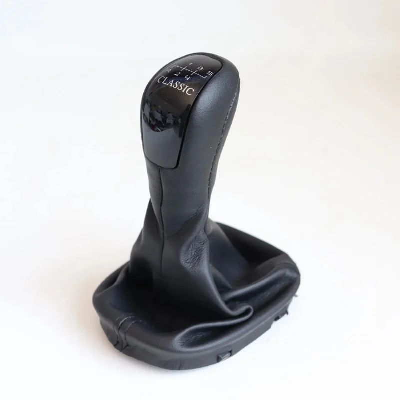 Fo Automatic Transmission Shift Knob, Leather-Wrapped Gear Head, Gear Lever, Shift Handle for Mercedes-Benz W203