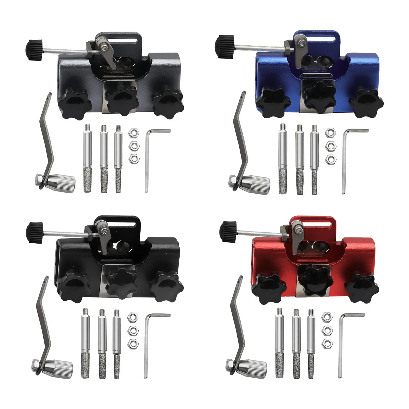 Metal Chain Saw Sharpener Set Easy to Use Convenient Grinding Rod for Electric Chainsaw Outdoor