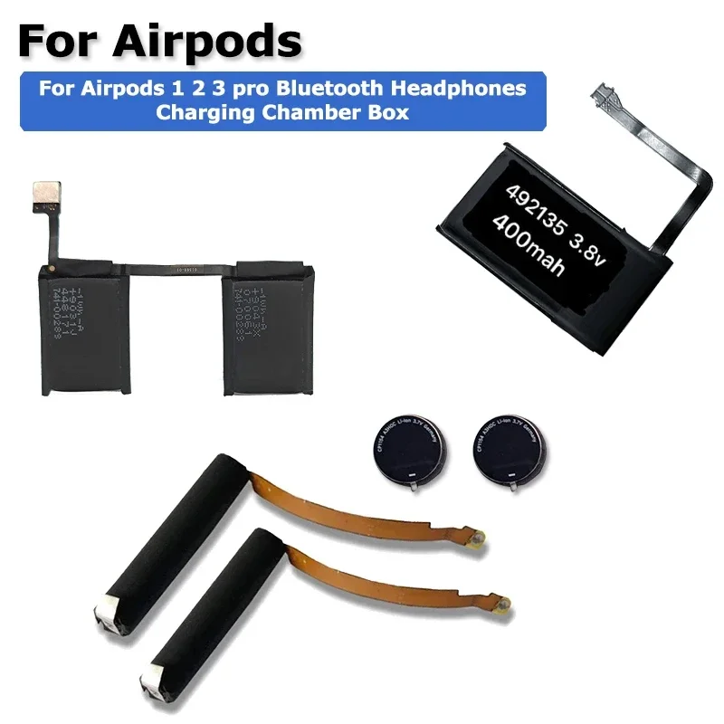 

Brand New High Quality Battery For Airpods 1 2 3 pro Headphones Replace Battery Charging Chamber Box