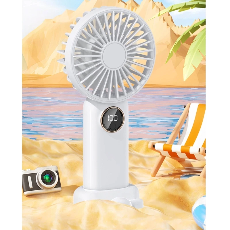 1200mAh Mini Handheld Fan Portable Fan for BBQ Gym Office Room Traveling