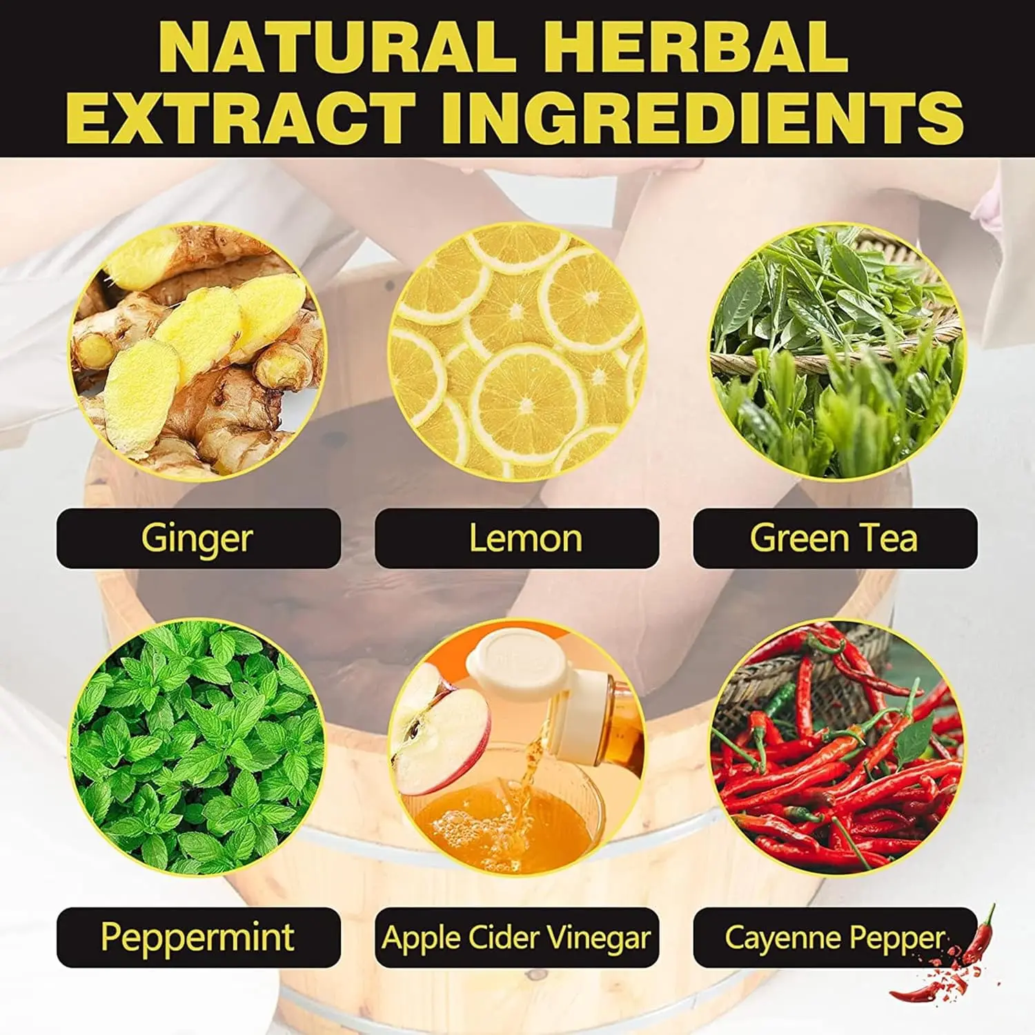 50Pcs Herbal Detox Cleansing Foot Soak Beads, Natural Relaxing Massage for Men and Women - view 4