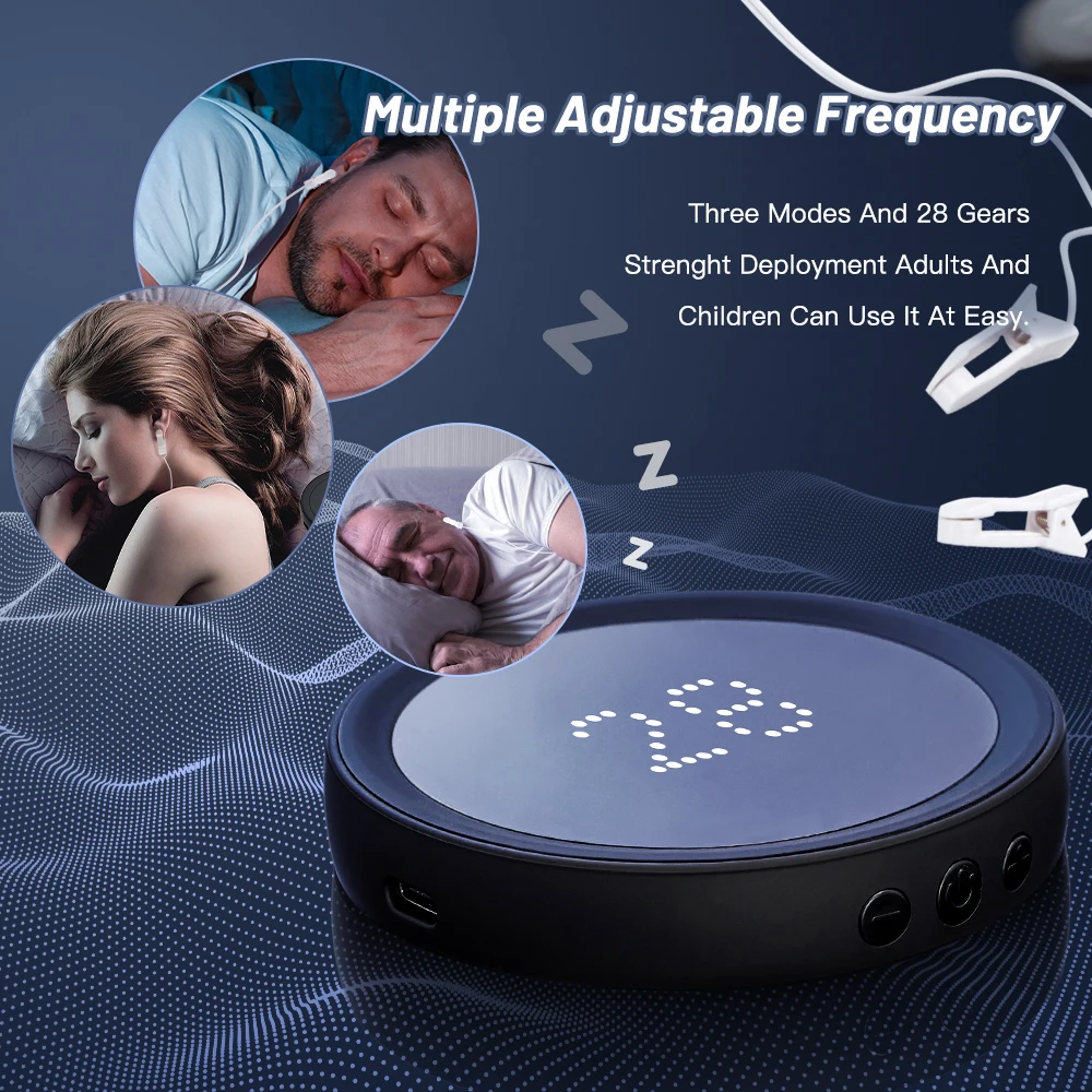 CES Therapy Sleeping Aids Device Microcurrent Pulse Insomnia Depression Fast Sleep Helper Relax Anxiety Hypnosis Soothing