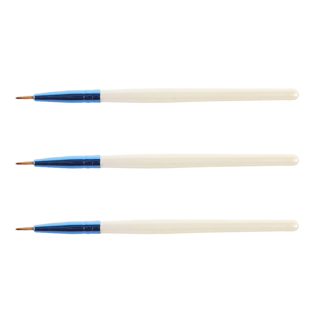 3 pçs pincel de delineador ponto fino conjunto de pincéis de maquiagem portátil ferramenta de fundação ferramenta de maquiagem dos olhos aplicador corretivo