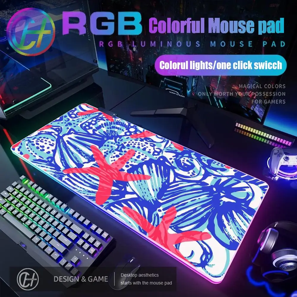 

Разноцветные растения и животные Коврик для мыши RGB Игровой коврик для мыши Настольный коврик HD Gamer Большой светодиодный коврик для мыши XXL