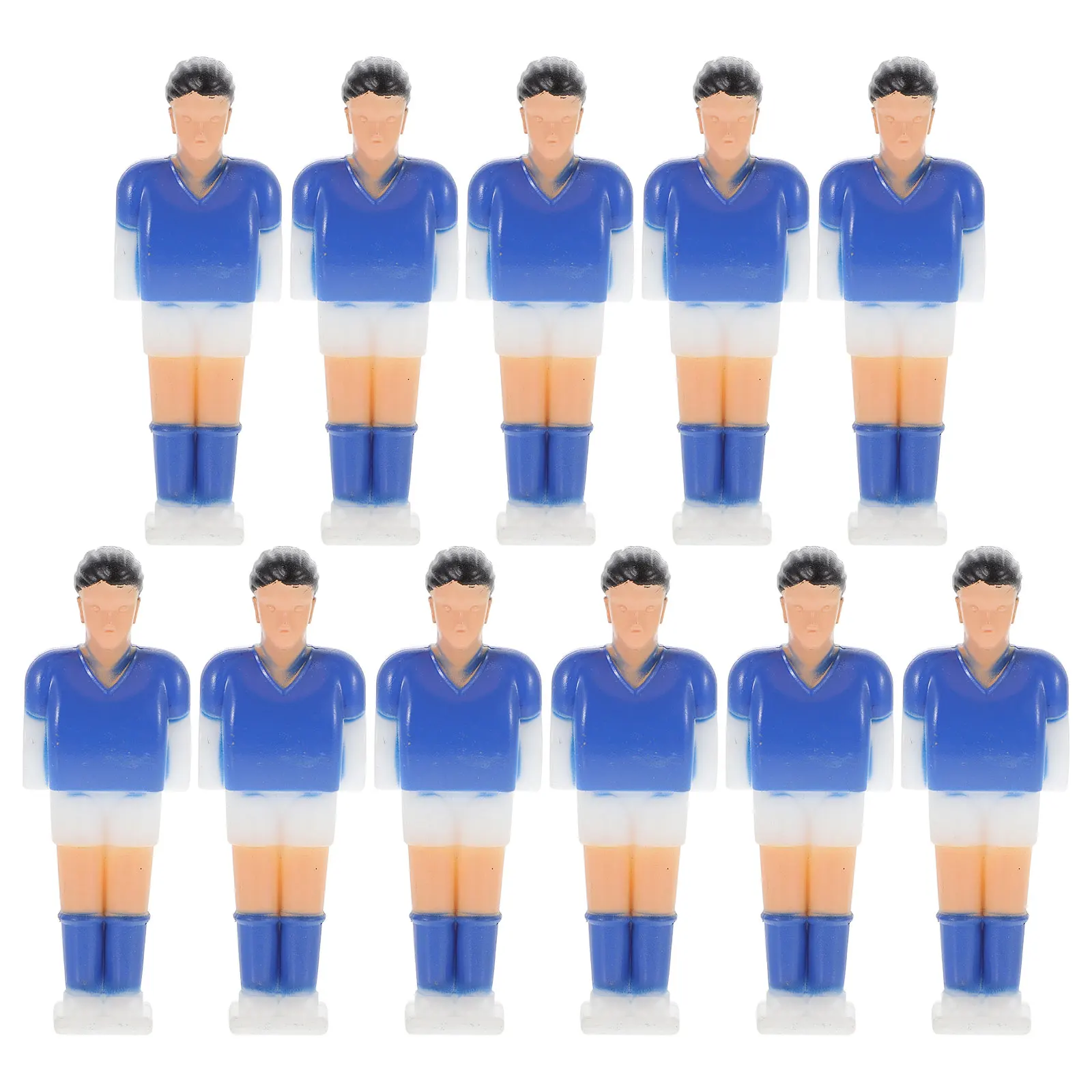 

11 pcs Table Football Machine Accessories Plastic Soccer Players Standard Size Gifts Bright Color Foosball Replacement