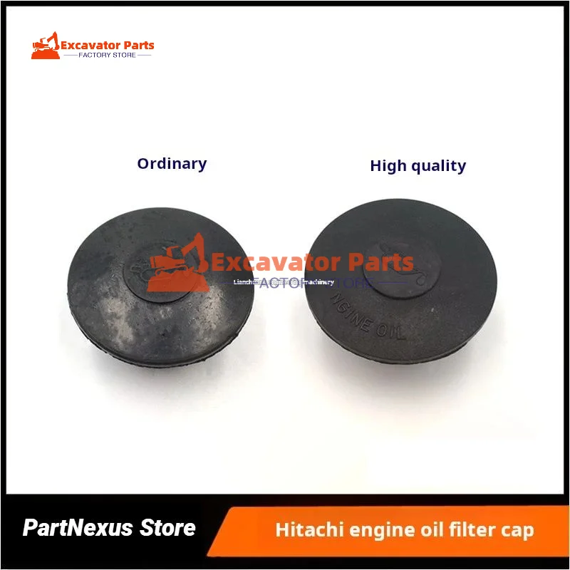 For Hitachi EX200/230-3/5/6 Oil filter cap Isuzu Engine 6BG1/6BD1 Oil filter cap Excavator Parts