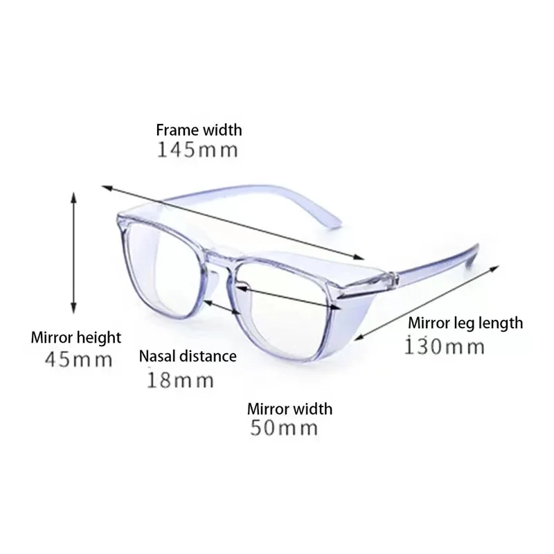 Transparent Sand-proof Anti-shock Biking Safe Goggles Anti Blue Light Glasses For Men Women Blue Blocking Protect Eyewear