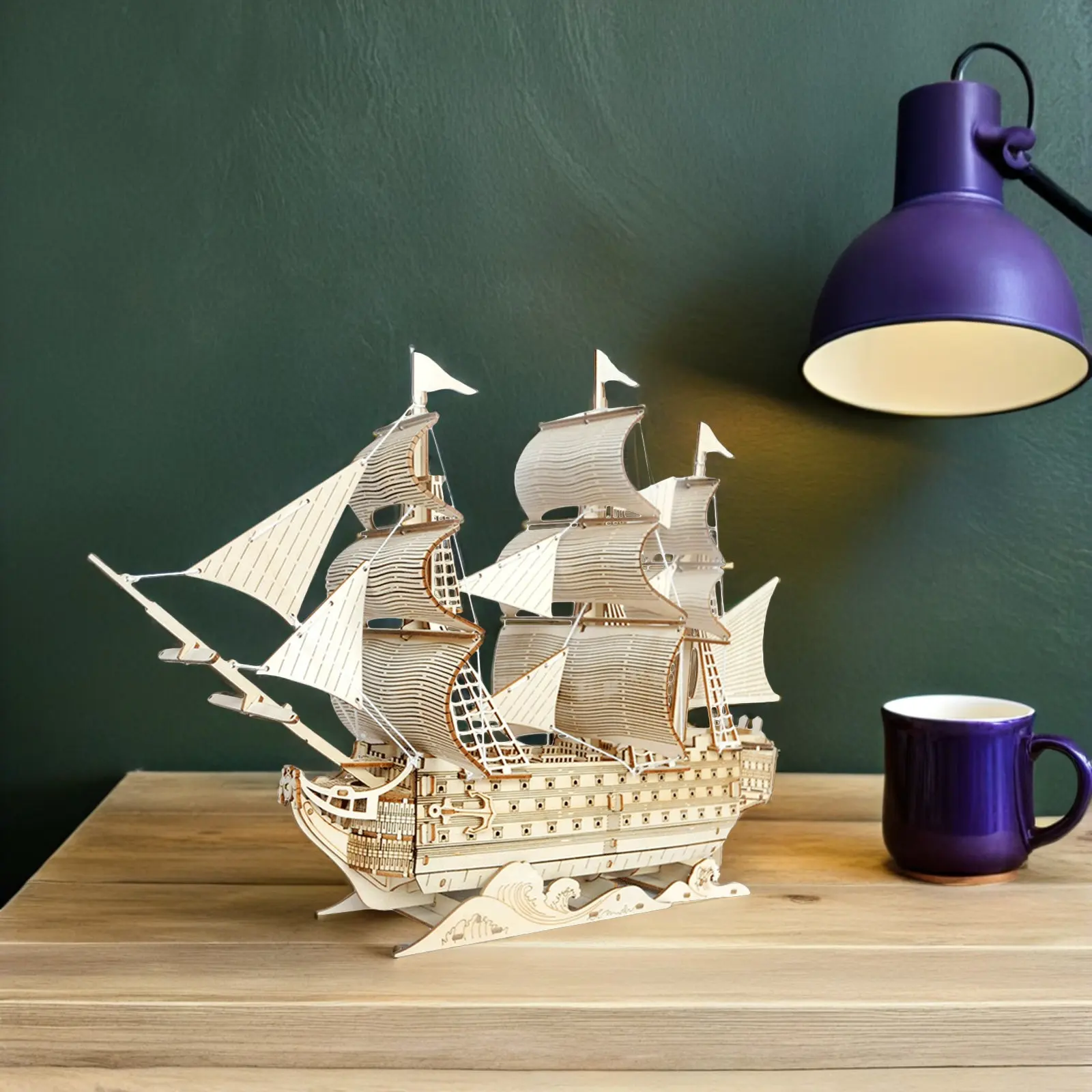 

Набор для сборки 3D-пазла «Древняя парусная лодка» для взрослых, деревянный, в морском стиле, настольное декоративное украшение