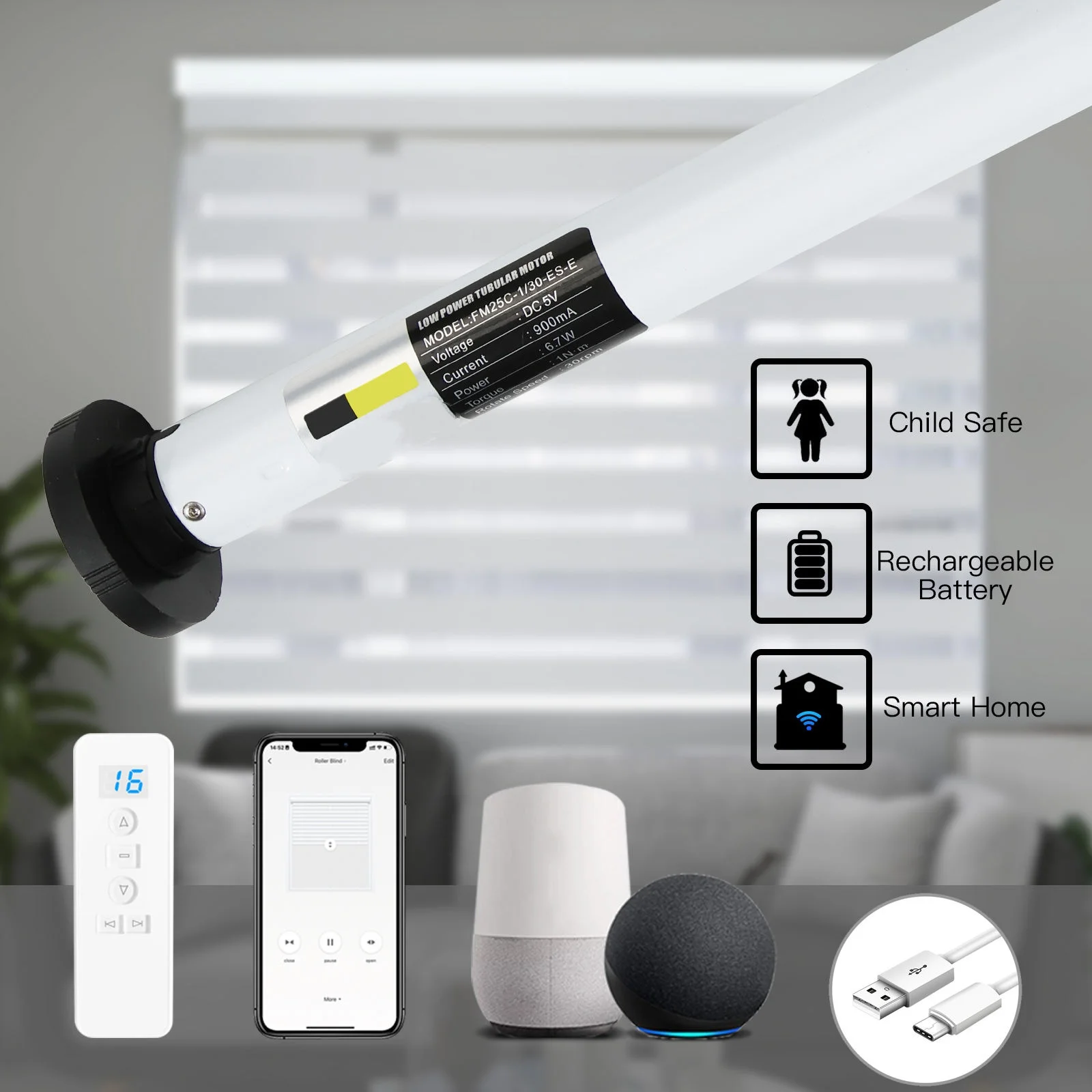 ستائر تعتيم كاملة/شبه تعتيم بطبقة مزدوجة من Aleax Googel للمنزل #4