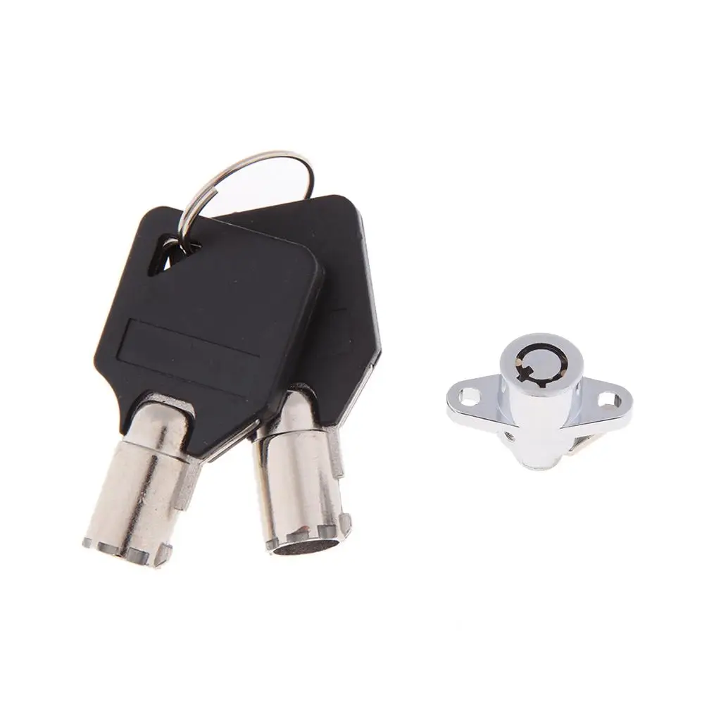 Chrome Replacement Saddlebag Lock and Keys Set for Touring / image 2