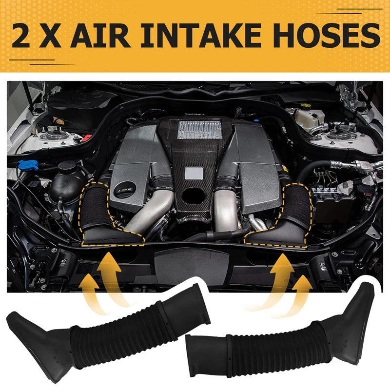 Left/ Right Air Intake Hoses For Mercedes-Benz W222 S350 S320 S300 S500 S600 S63 2015-2022 Air Inlet Duct