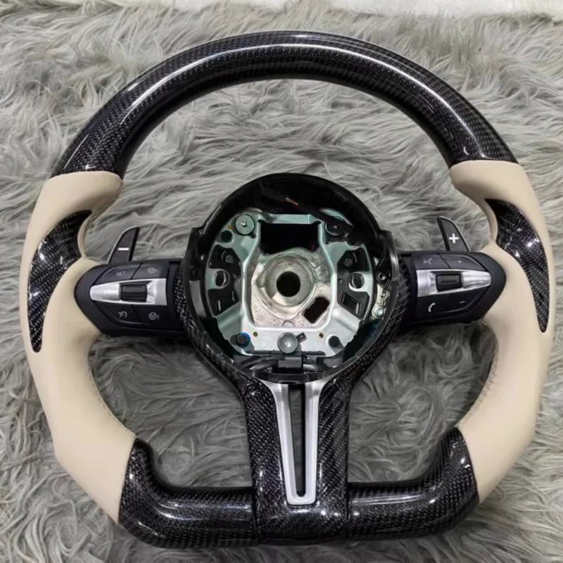 

Индивидуальный руль из углеродного волокна и кожи для BMW X1, X2, X3, X6, 3 серии, 4 серии, 5 серии, 6 серии, M3, M6