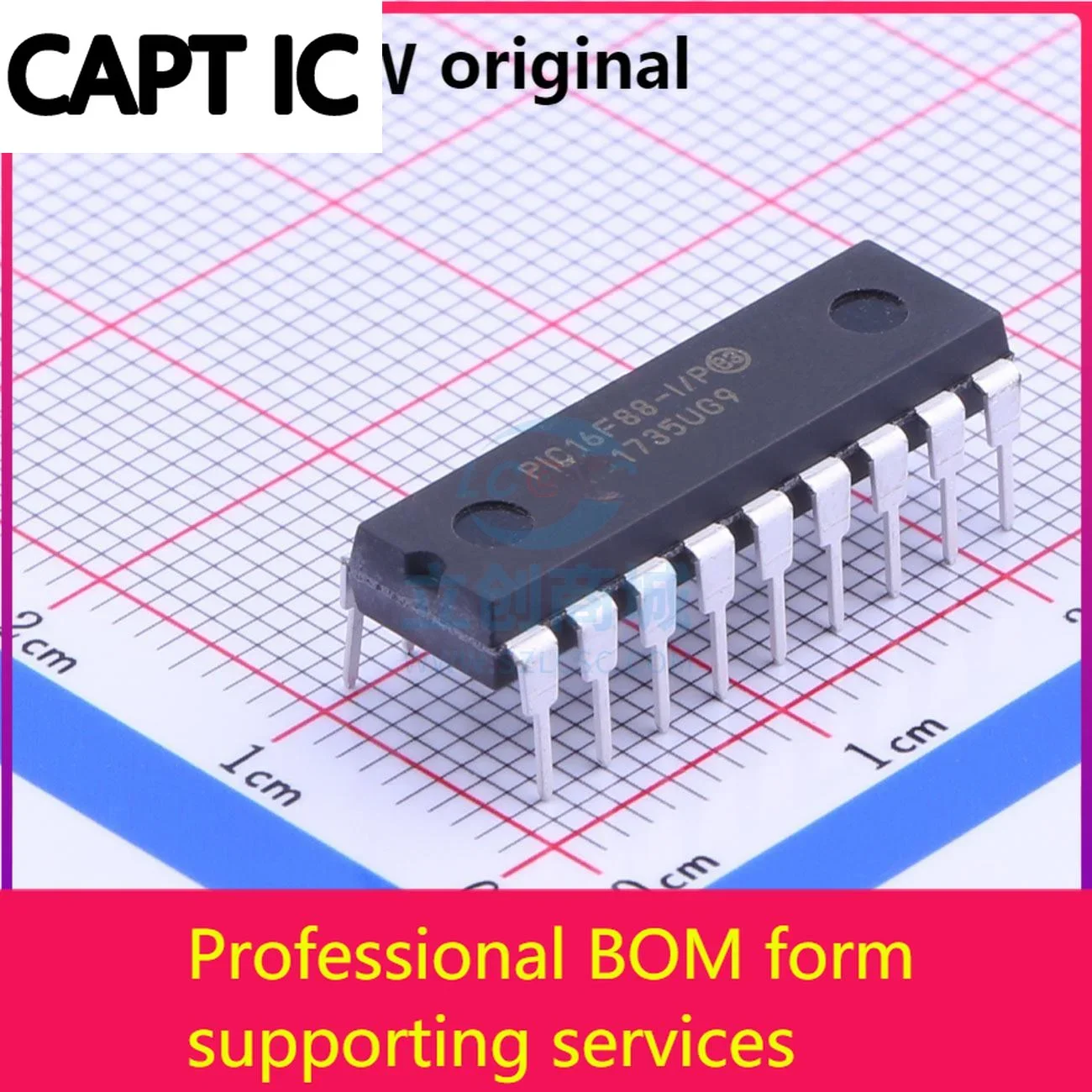 5PCS PIC16F88-I/P PIC16F88-I/PNew original genuine IC chip 100% original