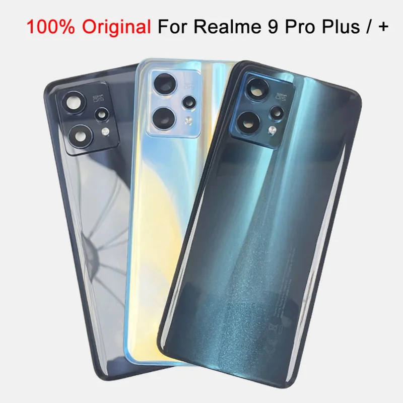 

For Realme 9 Pro Battery Cover With Camera Frame For Realme 9 Pro plus Rear Housing Case Phone Lid Shell Replacement