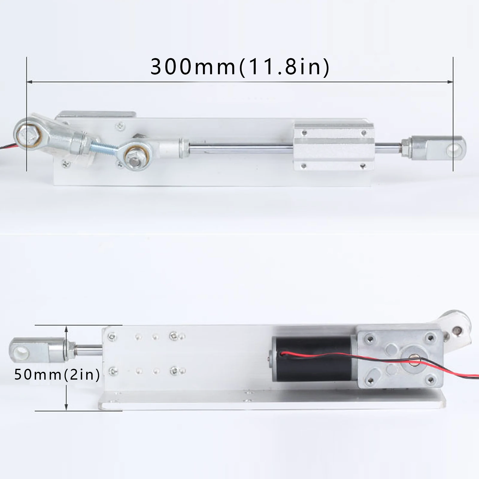 DC 12V /24V Reciprocating Linear Actuator Small Electric Telescopic Push Rod With Speed Control Power Supply, Wire