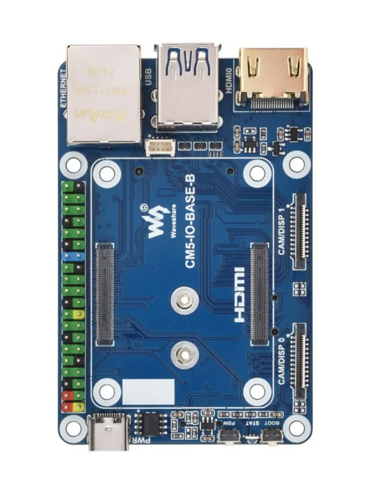 Mini placa base (B) diseñada para Raspberry Pi Compute Module 5, EEPROM integrado y chip de cifrado