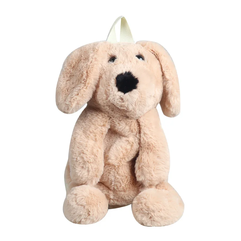 Sac à Dos en Peluche en Forme de Chien Mignon pour Enfant Fille et Garçon, Cartable de Maternelle, Cadeau d\'Anniversaire