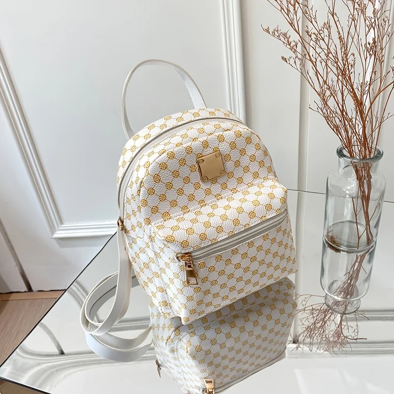 1 Stück stilvoller, vielseitiger Damenrucksack für Arbeit und Pendeln, Mini-Rucksack, Handtasche für Mädchen und Frauen – Detail 5
