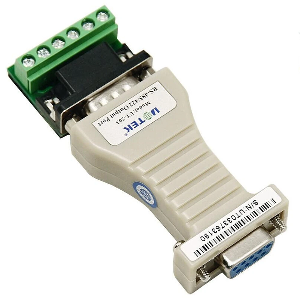 UTEK UT-203A RS232 to RS485 RS422 DB9 Connector Passive Converter Switch with 6Pin Terminal Block Transmission Distance 1.2K