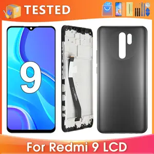 Bilashmart 6.53''OEM Xiaomi Redmi 9 Redmi9 M2004J19G M2004J19C LCD Display Touch Screen Digitizer Assembly Replacement