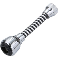 A89X 2X Sink Faucet Sprayer Attachment,Rotatable Anti-Splash Faucet Nozzle Head With Hose - Kitchen Sink Faucet Extender