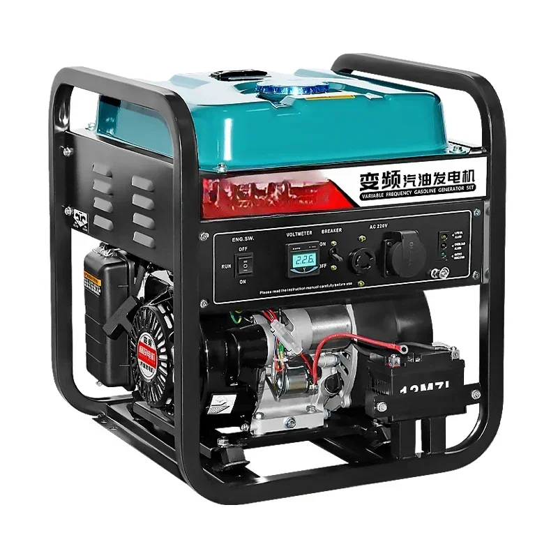 Gasoline Generator 220V househol Small Single-Phase 3kW/2/5/8/10 KW Three-Phase Electric 380V