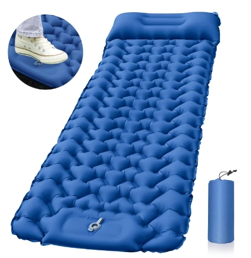 

outdoor Sleeping Pad: Ultralight Self Inflating Air Mat, Compact Inflatable Sleep Mattress for Backpacking, Camp, Hiking, Tent