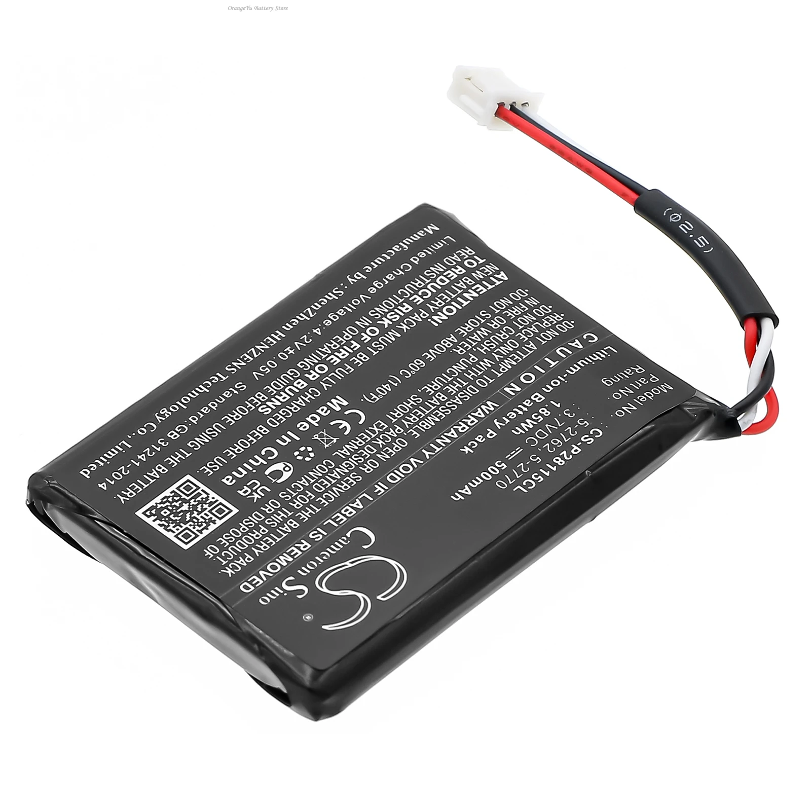 Replacement 3.7V 500mA Cordless Phone Battery 5-2762 5-2770 for GE 28115FE1 28115FE1-A 28106FE1 28118FE1 2-8106 5-2762 5-2770