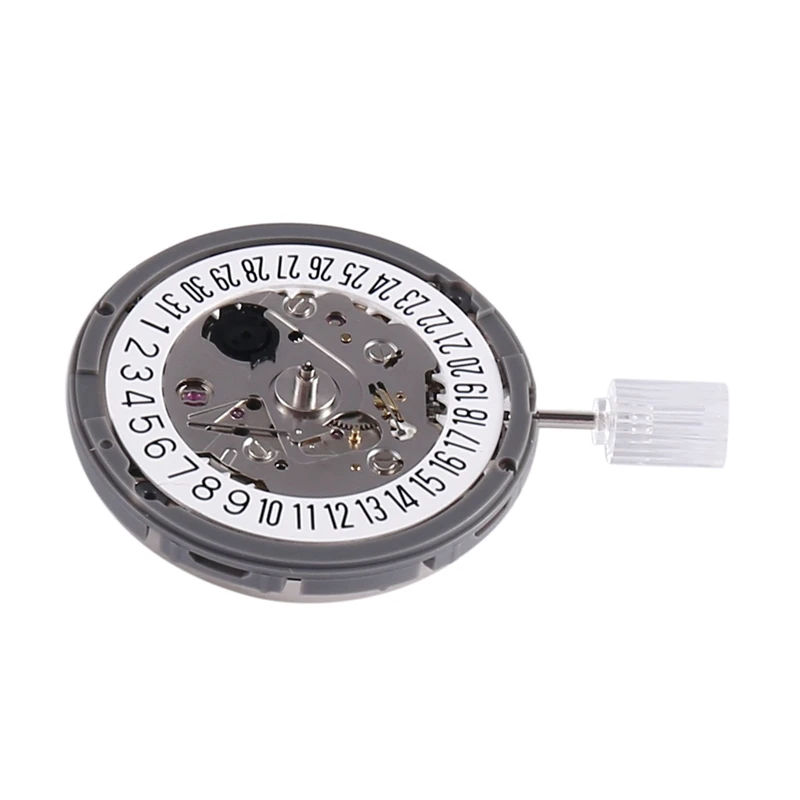 24 Jewels Watch Movement NH35A NH35 6 O'clock Watch Movement 21600Bph Black Date Window Watch Movement