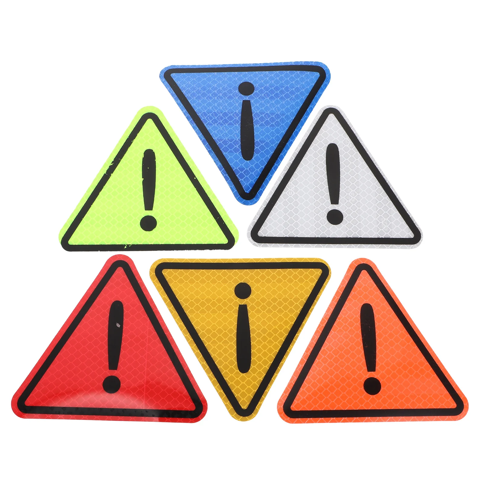 1 set Triangular Reflective Sticker 300M Visibility Car Safety Signs Outdoor Waterproof Labels For Vehicle Rear Bumper