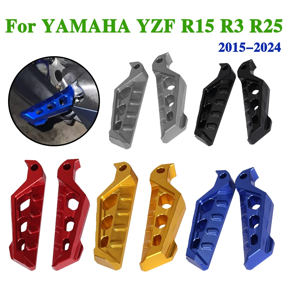

Accessories Rear Passanger Foot Pegs Pedals Rest Footrests Footpegs For YAMAHA YZF R15 R3 R25 MT15 MT03 MT25 MT-15 MT-03 MT-25