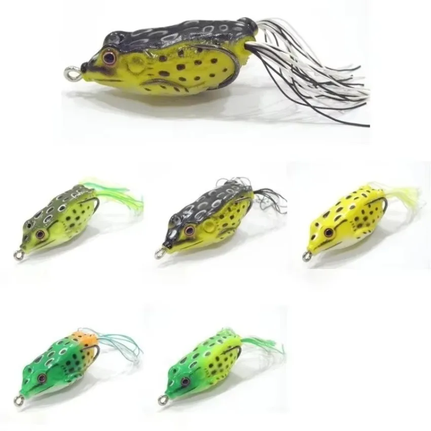 2 Pcs New Toad Frog Soft Tube  Fishing LureHanging Fishing Bait Tool Frog LuresSuitable for Better Fishs