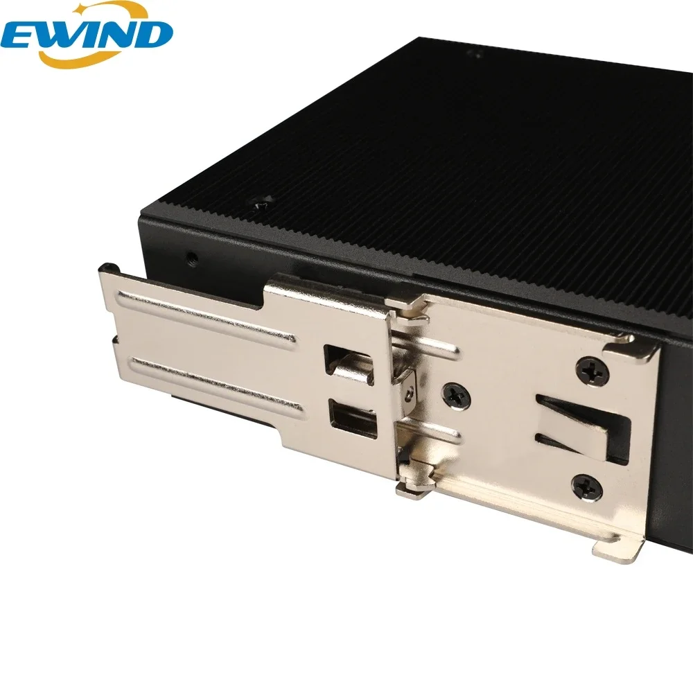 Imagem -04 - Ewind-industrial Poe Switch de Rede 10 Portas Gigabit Uplink Ethernet com Sfp Portas de Fibra Ip40