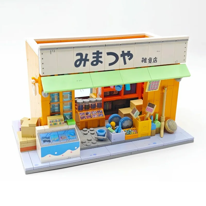 Wekki-Maison de Brindisi, modèle d'épicerie San Matsuya, série modulaire Street View, jouets de bricolage pour adultes, blocs de construction, cadeau pour garçon