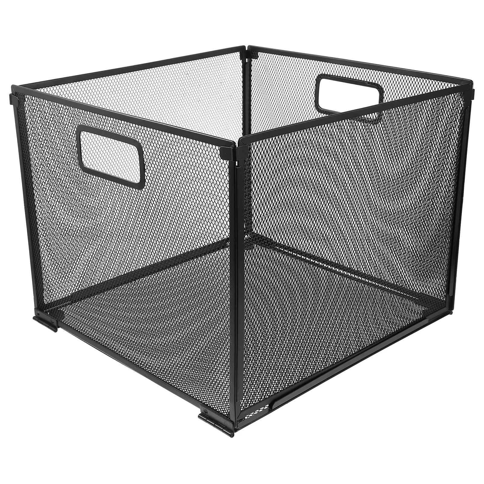 

Foldable Metal File Holder Thickened Sturdy Mesh File Organizer for Office Home Desk Study Desktop Storage Rack Book and